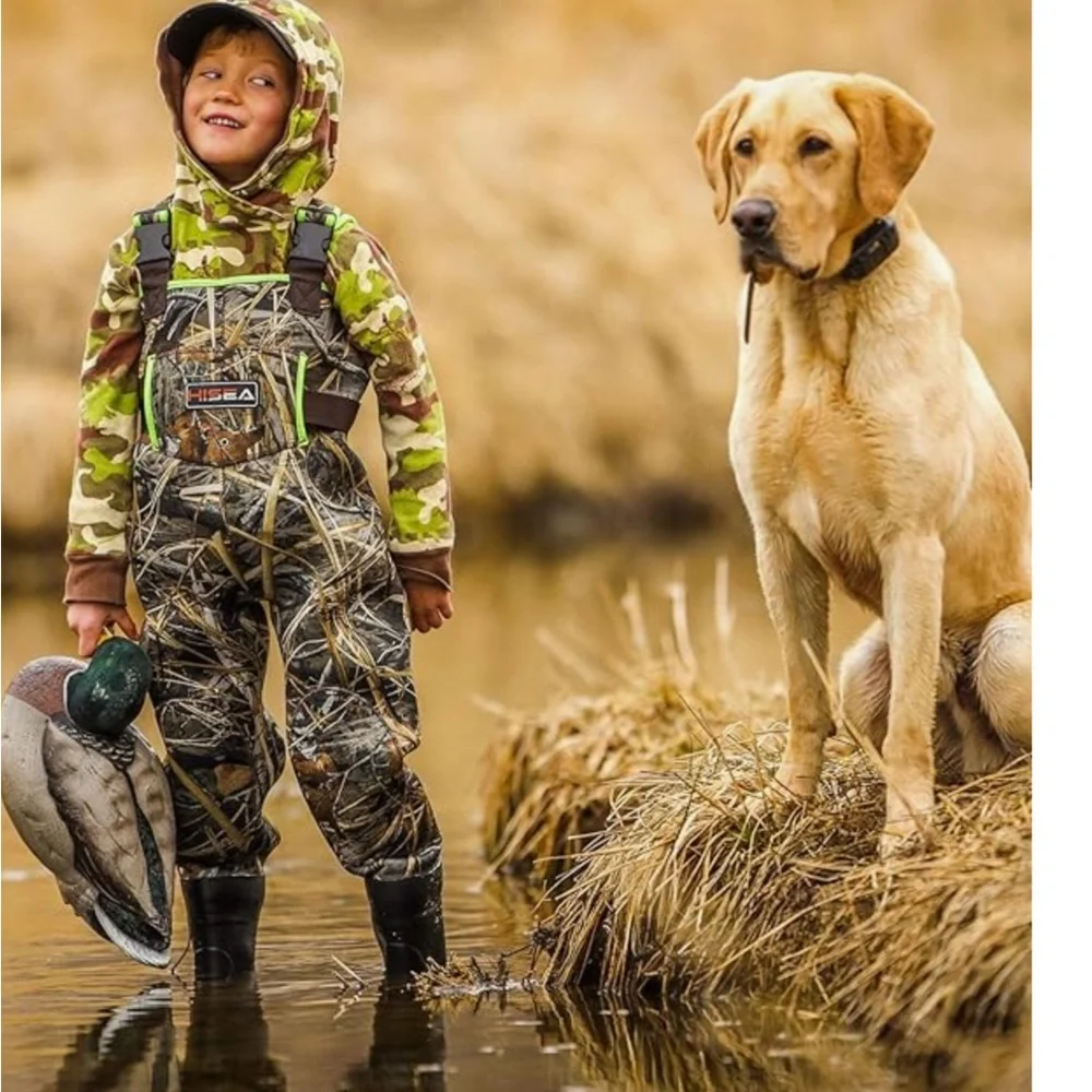 HISEA Kids Chest Waders for outdoors with Insulated Boots, size 3T, Nwot.